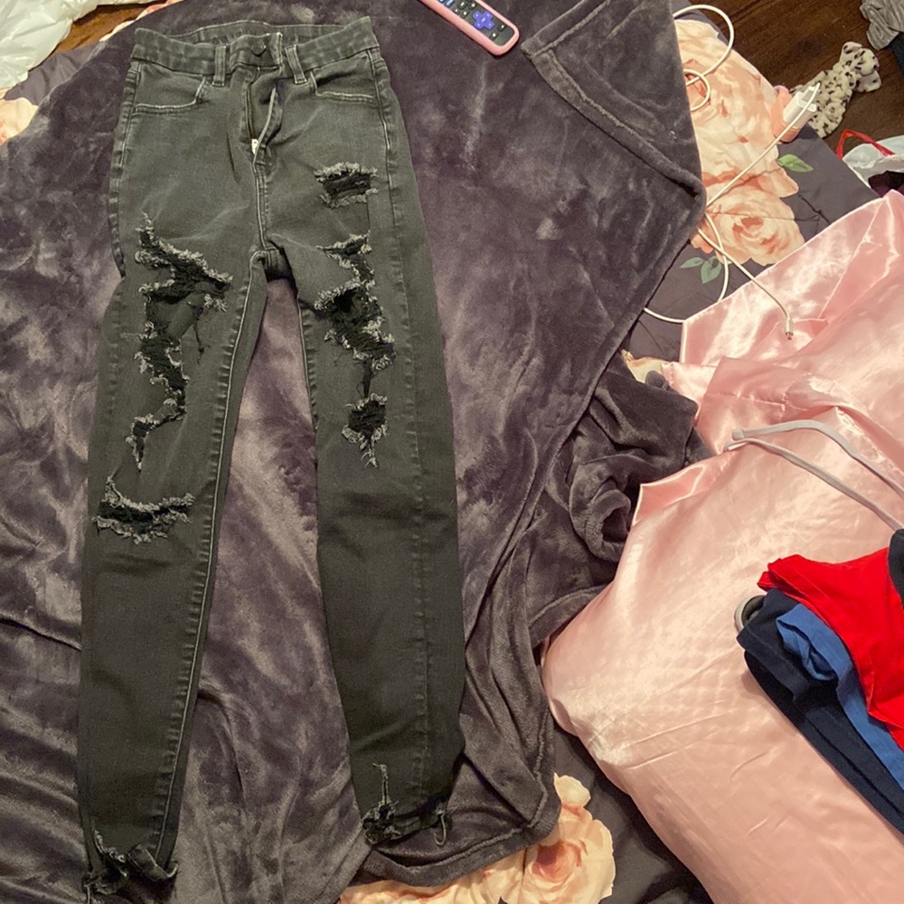 Black American Eagle Next level stretch Jeans/ Size: 0 Regular